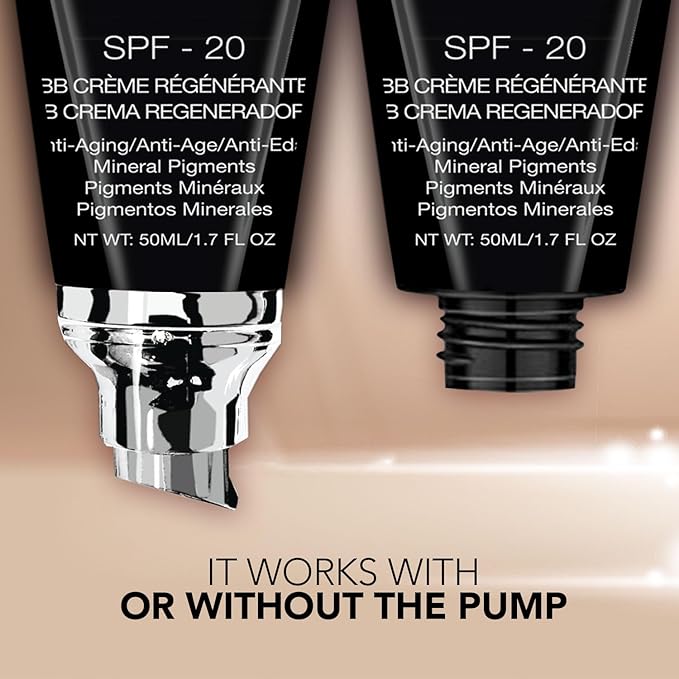 Bellapierre BB Cream SPF 20 – Mineral Sunscreen & Liquid Foundation, Lightweight Face Moisturizer with Buildable Coverage, Matte Finish, Non-Toxic, Paraben-Free, Cruelty-Free – 1.7 oz - Light