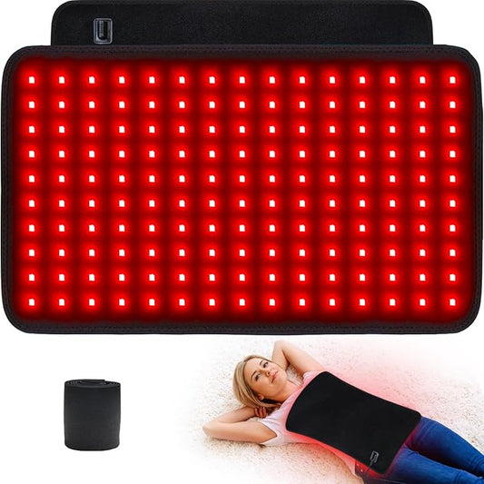 Red Infrared Light Therapy for Body Large 19.8" x 12" Infrared Heating Pad Wrap for Back Waist Shoulder Knee Feet Joints Pain Relieve, Diminish Inflammation, Ideal Gift