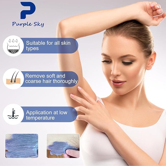 Smooth Hard Wax Beads Bulk - Professional Hair Removal Wax Kit for Coarse Hair & Sensitive Skin - Low Temperature, Painless Brazilian, Bikini, Face, Body Home Use (5lbs, Natural Pearl)