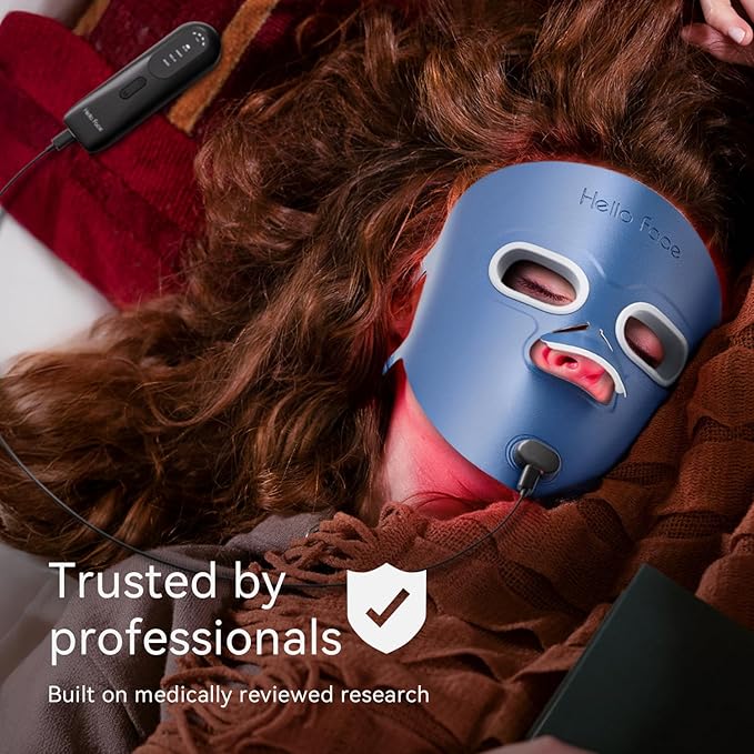 Red Light Therapy for Face, 280 LEDs Infrared Light Led Face Mask Light Therapy for Facial Skin Care, Ultra-Soft Led Mask Light Therapy for 4 Modes with Eye Protection, 3000mAh Battery