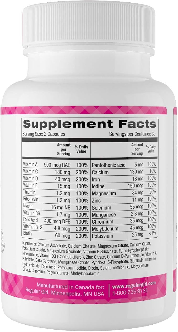 Regular Girl, Women's Multivitamin, 60 Capsules