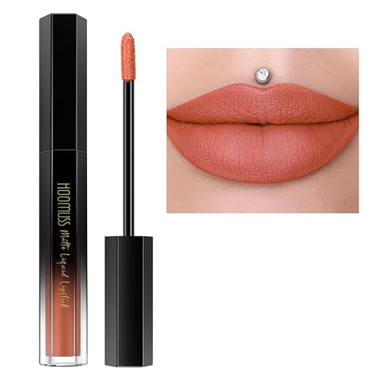 Cinnamon Lipstick Long Lasting, Matte Liquid Lipsticks for Women Non Transfer Smudgeproof Smooth and Easy to Appy Cruelty Free Lip Color, M59 Cinnamon