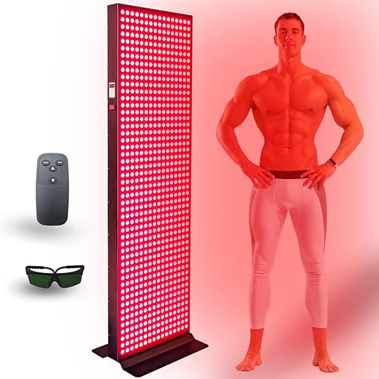 Red Light Therapy Device for Full Body, 630nm, 660nm, 810nm & 850nm, Near Infrared Dual-Chip Clinical Grade LED Panel for Smooth Skin, Weight & Pain Management and Overall Wellness (4000-Watt 800-LED)