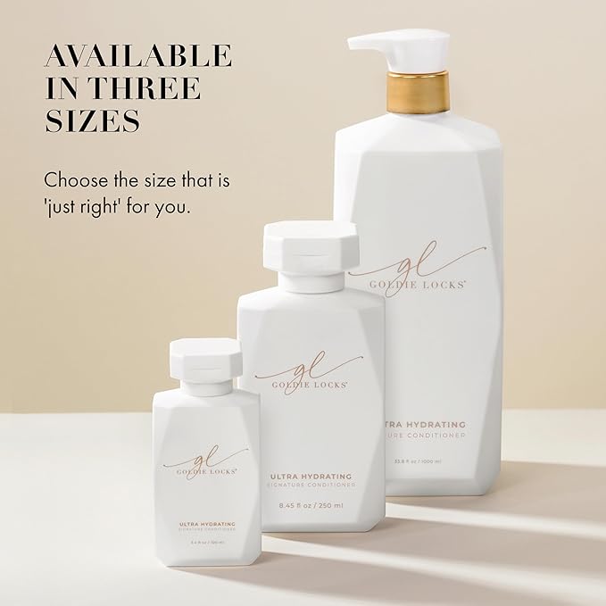 Goldie Locks Ultra Hydrating Conditioner - Moisturizes Frizz and Split Ends - Sulfate Free - Safe for Extensions and Color-Treated Hair - Protein-Free - 33.8 fl oz