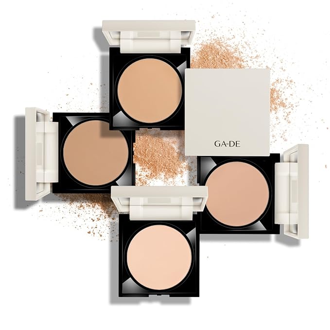 GA-DE Longevity Second Skin Pressed Powder - Face Makeup - Blurs Imperfections and Smooths Fine Lines - 507 Medium - 0.39 oz Foundation Powder