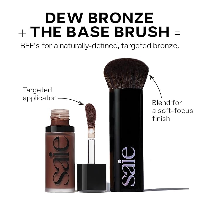 Saie Dew Bronze - Hydrating Liquid Bronzer Stick For a Sun Kissed Glow - Liquid Contour Stick Infused with Nourishing Skin Care Ingredients - Sculpted Face Makeup Essential - Sail (0.4 oz)