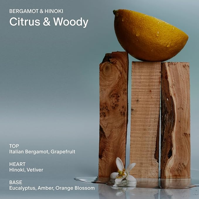 Salt & Stone Signature Scent Duo Set | 48 Hour Aluminum-Free Deodorant & Hydrating Body Mist | Skincare-Infused Deodorant & Body Spray | Bergamot & Hinoki