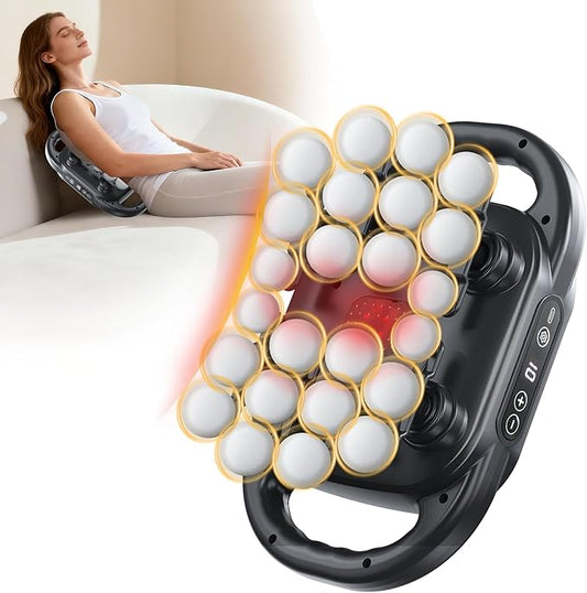UOTT Curved 24-Head Massage Gun Deep Tissue, Ergonomic Back Massager for Pain Relief, Neck, Leg & Foot Massager Tool with 9 Modes & 9 Levels for Full Body Muscle Recovery and Relaxation