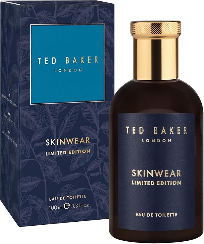 Ted Baker Skinwear Limited Edition EDT, Unique and Masculine Fragrance, Notes of Fresh Bergamont, Spicy Pepper and Warm Pepper, 3.38 fl oz