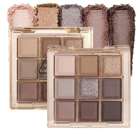 9 Colors Nude Eyeshadow Palette Makeup,Taupe Bronze Brown Matte Cream Eye Shadow,Natural Neutral Eyeshadow Palette Nude,Naturing-Looking Long Lasting Waterproof