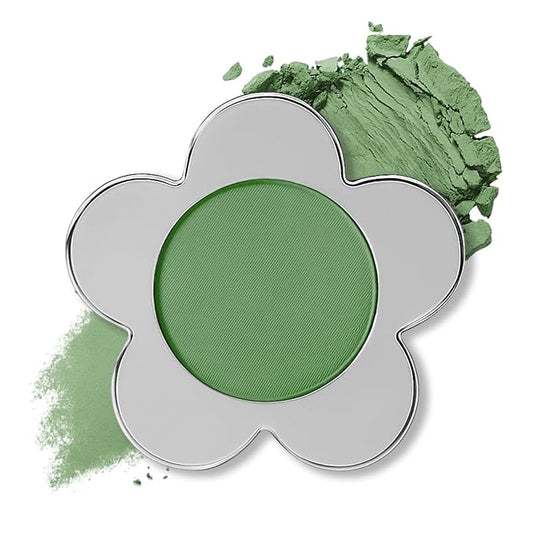 Erinde Olive Green Matte Eyeshadow Palette, Velvet Eye Shadow Compact Powder Primer Base Makeup, Long-Lasting Eye Makeup, Ultra-Blendable, Pigmented Color, Vegan Formula, 104 Dusty Olive Green
