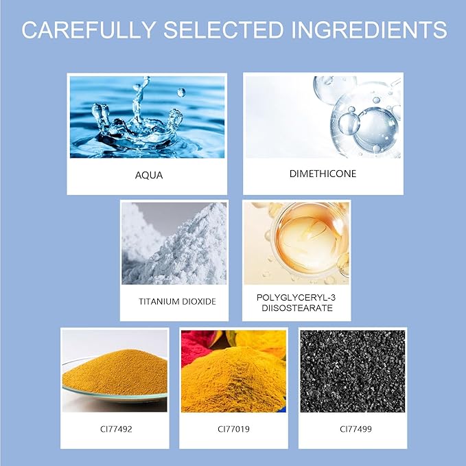 Face Powder, Lasting Waterproof Face Powder Ouhoe, Matte Smooth Flawless Foundation, Lightweight Setting Powders Foundation, Oil Control Face Pressed Finishing Powders (#01 Classic Ivory, 0.3oz)