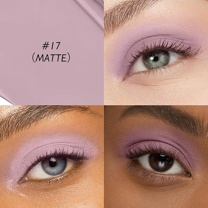 Eyeshadow Stick Mauve, Matte Cream Eye Shadow Stick Waterproof Neutral Nude Eyeliner Brightener Pencil Crayon Long-Lasting Eye Highlighter Makeup for Older Women Easy to Use High Pigmented