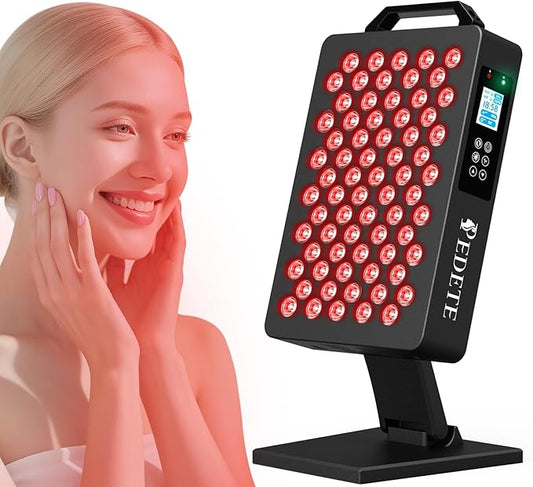 Red Light Therapy for Face and Body, 630nm 660nm 810nm and 850nm Near Infrared Light Therapy Panel, 70 Dual Chip Beads, High Power Light Therapy Device for Skin Care, Sleep, Pain Relief. M70