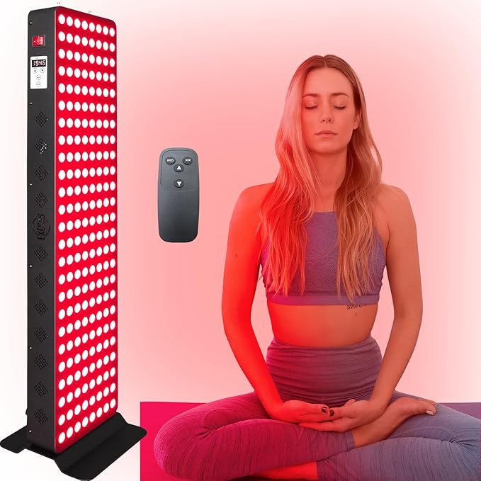 Red Light Therapy Device for Full Body & Face, 660nm & 850nm, Near Infrared Dual-Chip Clinical Grade LED Panel for Beautiful Skin, Weight & Pain Management and Overall Wellness (1000-Watts 200-LED)