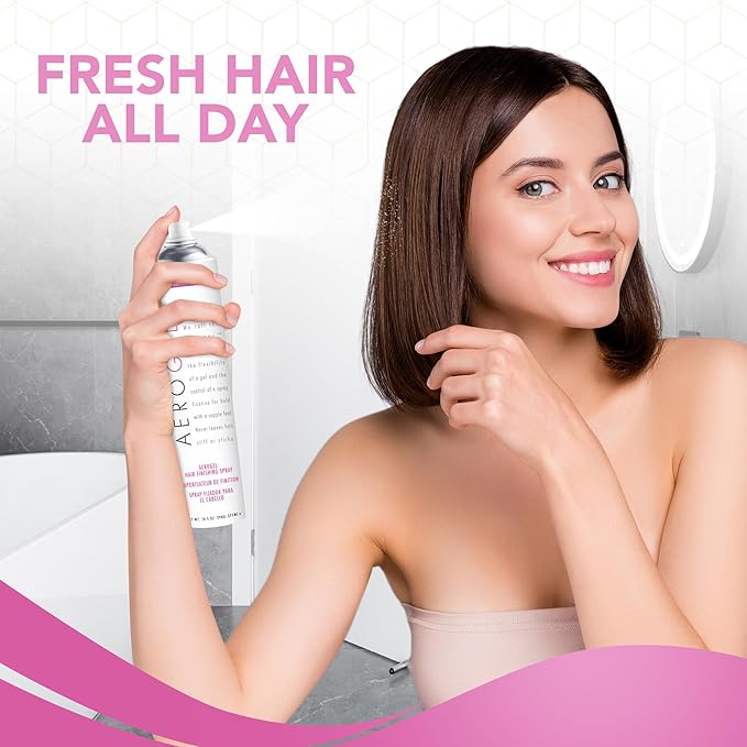TRIDESIGN Aerogel Hairspray - Strong Hold Hair Finishing Spray for Volumizing & Control, Flexible Styling for All Hair Types, Non-Sticky and Scented - For Women and Men - Pack of 2 (10.5 Oz)
