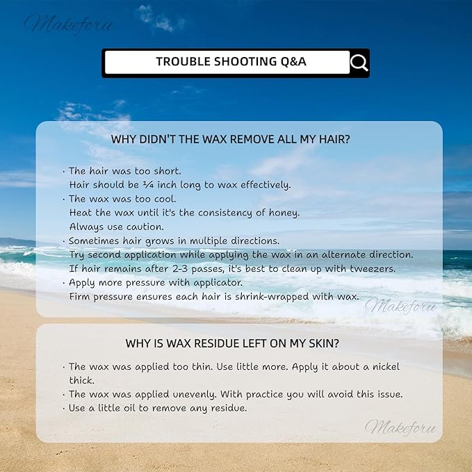 Hair Removal Wax Beads 2.2lb (1000g), Waxing for Whole Body, Painless Hair Removal Waxing for Women and Men, 10 Flavours, Contains 20 Wax Sticks