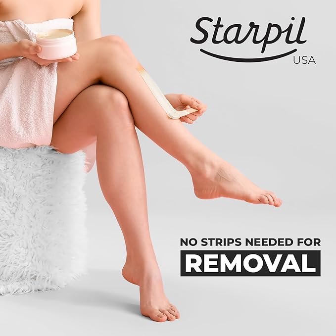 Starpil Wax 1000g - StarSoft Film Hard Wax Beads Bag 2.2lb. Professional Hair Removal Wax for Estheticians. Wax Beans for Sensitive Skin.