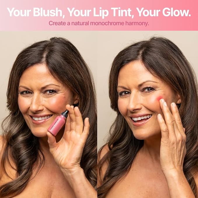 Daniel Sandler Watercolor Liquid Blush — Buildable, Blendable & Long-Lasting Liquid Blush for Cheeks, Lips, & Eyes — Lightweight & Water Resistant — For All Skin Types — Spicey