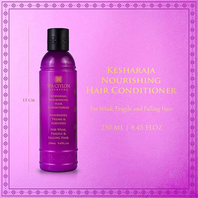 SPA CEYLON Kesharaja Nourishing Hair Conditioner | Nourishes Trears and Fortifies | Refreshing Hair and Scalp Treatment | Ideal for Weak Fragile and Falling Hair