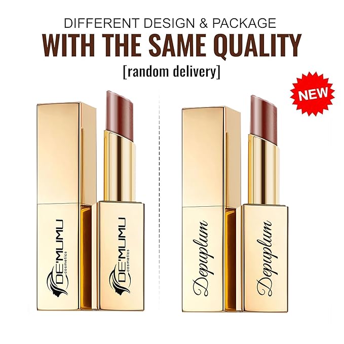 Hot Pink Brown Nude Lipstick Set for Women Shimmer Tinted Lip Balm Hydrating Moisturizing Lipstick Cruelty Free Lip Makeup, DM110/117/118