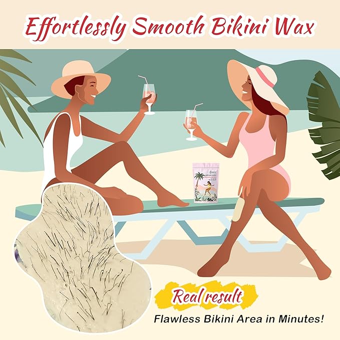 Ajoura 2.5 lb Wax Beads for Hair Removal - Premium Hard Wax for Coarse Hair, Ideal for Brazilian Bikini, Legs, Face, Underarms, Arms, Chest, Back - Sensitive Skin for Efficient Home & Salon Waxing