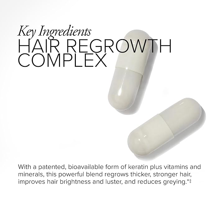 Serovital Hair Regeneres - Formulated for Women Seeking Enhanced Hair Growth - Supports Noticeable Decrease in Age-Related Hair Loss and Shedding - (60 Count)