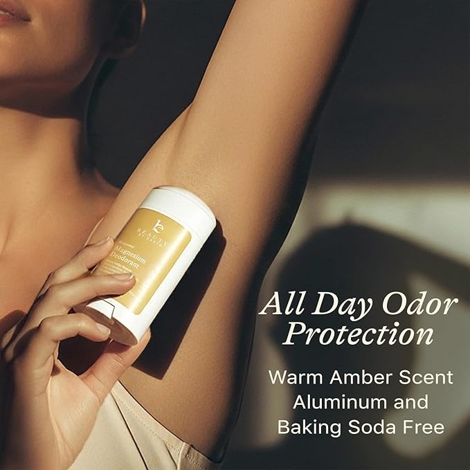 Natural Deodorant for Women - Aluminum & Baking Soda Free, USA Made for Long-Lasting Odor Protection, Made with 55% Organic Ingredients, Kid & Sensitive Skin Safe Magnesium Deodorant