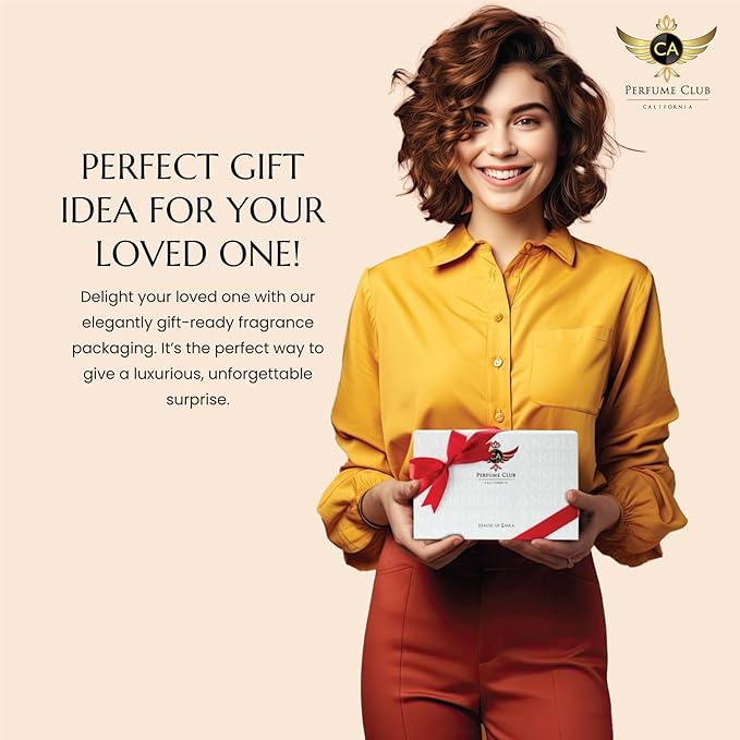 CA Perfume Amber Rouge Saffron For Women & Men Long Lasting Eau de Parfum Unisex Spray Bottle 3.4 Fl Oz/100ml-X1