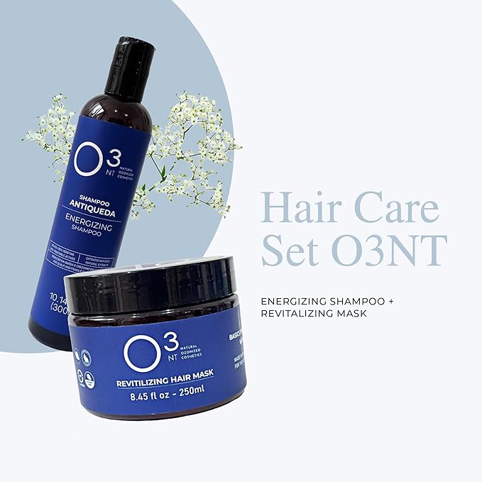 Energizing Shampoo + Revitalizing Mask Kit - High-Performance Natural Treatment - Energizing for Scalp and Fragile Thinning Hair - 10.14 Fl Oz Mask 7.05Fl Oz