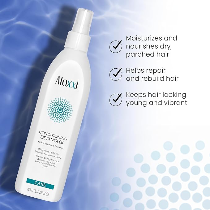 ALOXXI Conditioning Detangler Weightless Leave-In Conditioner for Color Protection and Manageability, 10.1 Oz