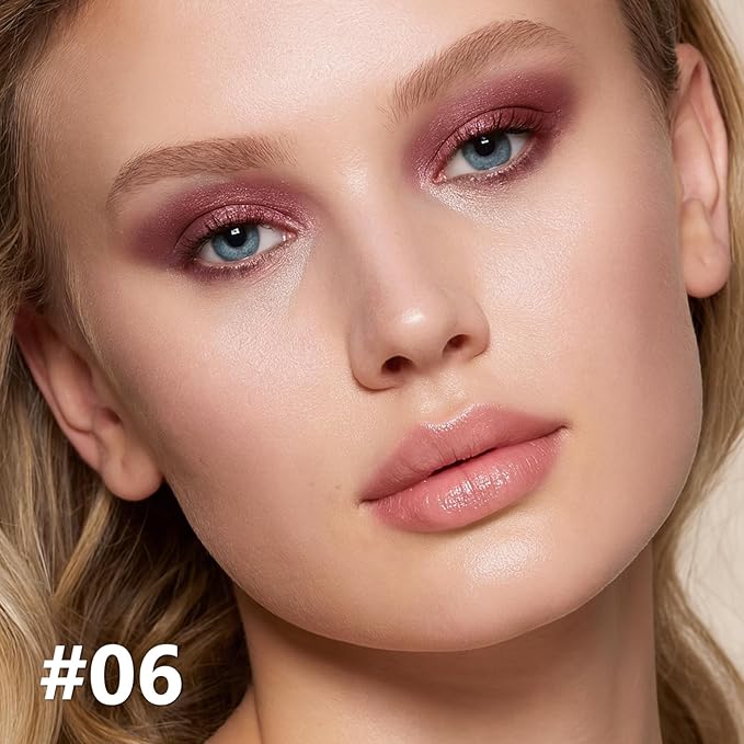 Shimmer Eyeshadow Stick, Long-Lasting Waterproof Cream Plum Purple Shadow Stick with Smooth Blendable Texture, Crease-Proof Smoky Eyeshadow Pencil Sombras en Crema Para Ojos