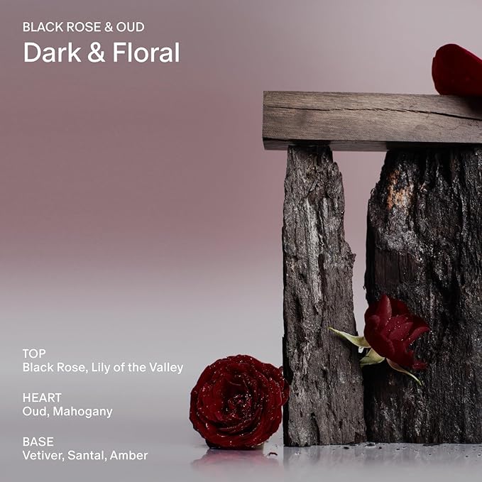 Salt & Stone Signature Scent Duo Set | 48 Hour Aluminum-Free Deodorant & Hydrating Body Mist | Skincare-Infused Deodorant & Body Spray | Black Rose & Oud