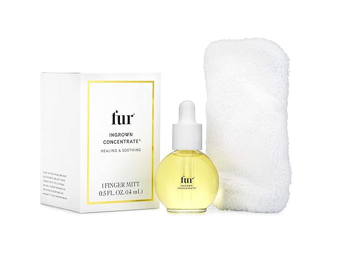 Fur Ingrown Concentrate: Exfoliating Oil Kit for your Hair and Skin to Smoothe, Soothe, and Treat Ingrown Hairs - O.5 fl. oz.