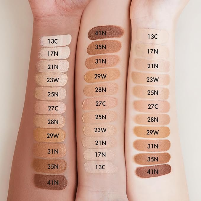 AGE20'S Signature Essence Pact SPF 50+ | Pack of 1 | 27C HONEY | Cream Foundation, Dewy Finish, Natural Coverage | Korean Cushion Foundation