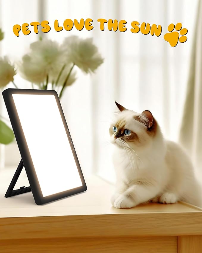 Light Therapy Lamp, 12000 Lux Full Spectum LED Sun Therapy Light with 5Modes, 3 in 1 Mount, Adjustable Brightness/Timer/Memory, Boost Mood, Focus and Sleep, Black