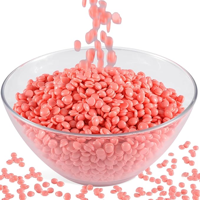 Wax Beads Bulk - 3.3lb Wax Beans Supplies for Esthetician - Professinal Painless Waxing for Face, Upper Lip, Bikini, Leg, Women Natural Melting Kit - Hypoallergenic Hard Wax Beads Bulk