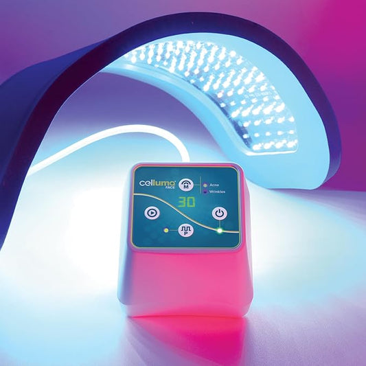 Celluma FACE | LED Light Thearapy with Rechargeable Battery Version | 2-Modes of Treatmentsfor Acne and Anti-Wrinkles