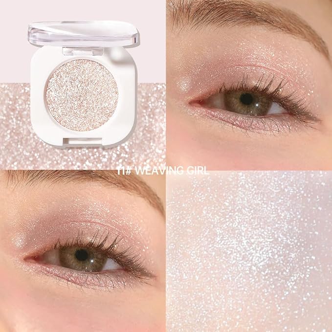 Pearlescent mini Eyeshadow Highly Pigmented Blend Matte & Shimmer EyeShadow,Cream Moisturizing Waterproof&Long Lasting Eye Makeup Natural Luminous Makeup Look (B11, 1 Count (Pack of 1))