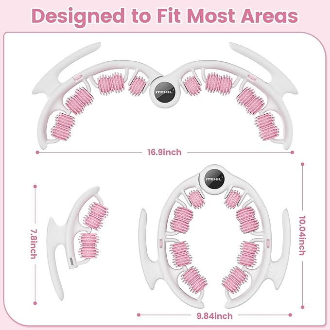 ITEHIL Lymphatic Drainage Massager, Anti Cellulite Massage Roller, Cellulite Remover Fascia Massage Tool for Arms, Legs, Stomach & Buttocks