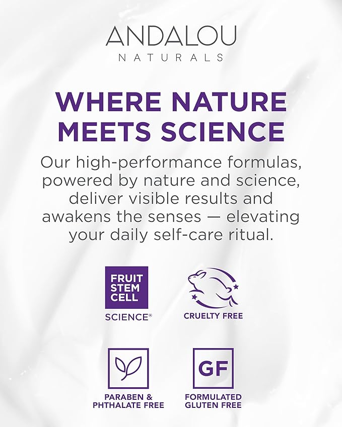 Andalou Naturals Age Defying Apricot Probiotic Cleansing Milk | Gentle Daily Hydrating Face Cleanser For Dry, Dehydrated Skin| With Fruit Stem Cell Complex | 6 fl oz