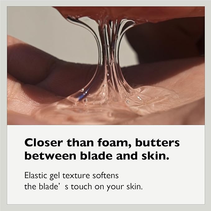 Cica Shaving Gel, Transparent, non-foaming soothing gel, enriched with Centella Asiatica, Aloe Vera and Panthenol for Skin Protection for all sensitive type skin 8.45 oz