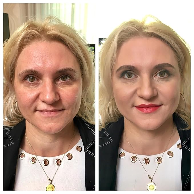 Emani Loose Powder Foundation Makeup for Sensitive Skin, Skin Perfecting, Natural Mineral Foundation with Buildable Coverage, Oil Control, Talc Free, Cruelty-Free & Vegan, Bisque