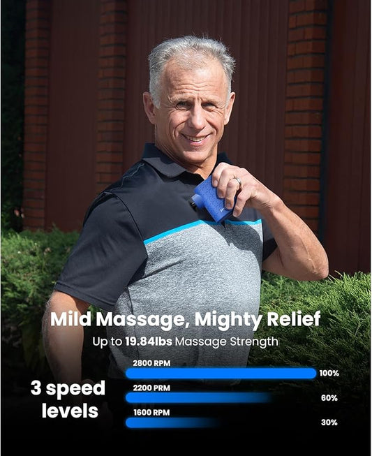 BOB AND BRAD P5 Mini Massage Gun, Pocket-Size Massager for Travel, Ultra-Small Portable Massage Gun for Back & Shoulder Daily Comfort, FSA Quiet Massager HSA Eligible, Gift for Family, Only 0.49 lb