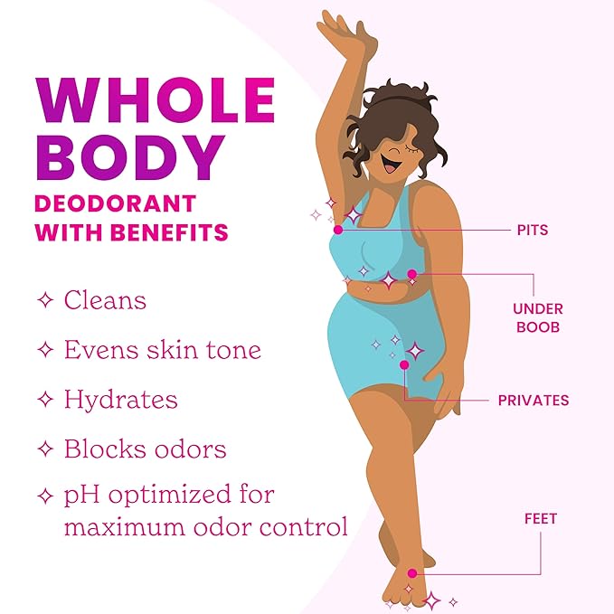 Lume Whole Body Deodorant - Smooth Solid Stick - 72 Hour Odor Control - Aluminum Free, Baking Soda Free and Skin Safe - 2.6 Ounce (Pack of 2) (Unscented)