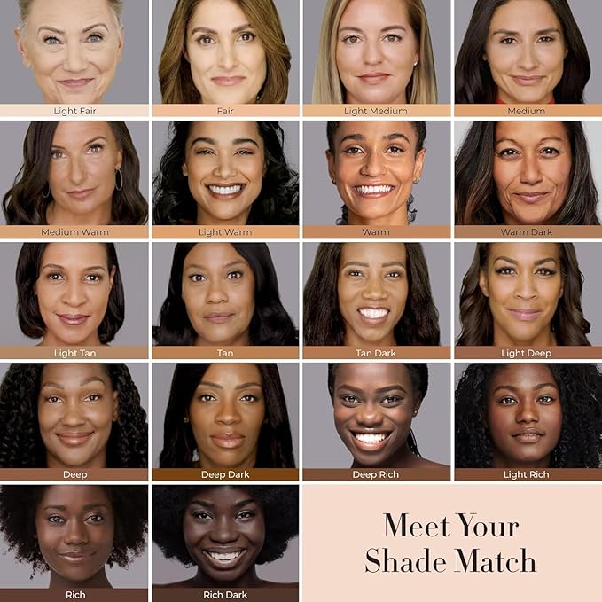 LUMINESS Silk Airbrush Spray Foundation 2-PC Kit - Foundation & Dual-Sided Angled Makeup Brush - Buildable Coverage, Anti-Aging Formula, Humidity Resistant, Hydrates & Moisturizes, Light Warm