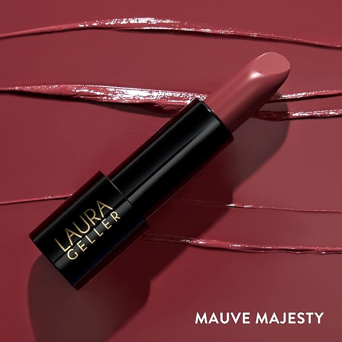 LAURA GELLER NEW YORK Modern Classic Lipstick - Mauve Majesty - Ultra-Rich Color - Luxurious and Lightweight - Cream Finish
