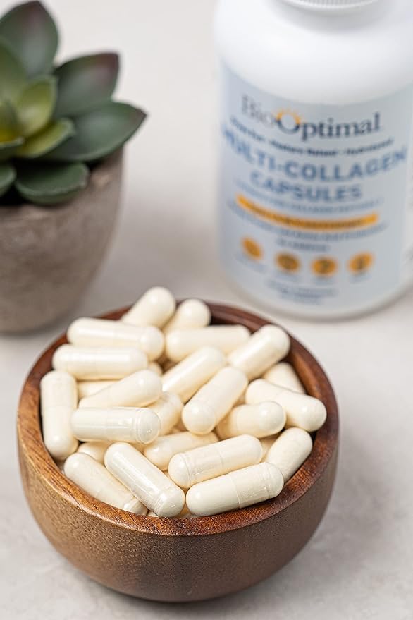 Multi-Collagen Supplement Capsules, Types I, II, III, V, & X Collagen, 90 Capsules