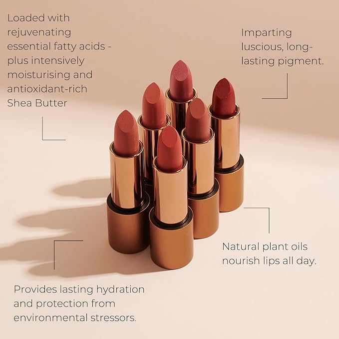 INIKA Organic Lipstick | Non-Toxic, Vegan and Cruelty-Free Makeup Enriched with Jojoba Oil, Moisturizing Shea Butter and Long-Lasting Pigment | Soft Coral