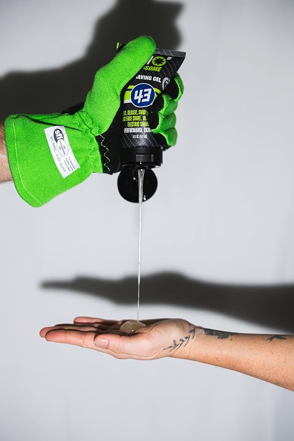 Mo' Handsome Premium Shave Gel for Men – Smooth Glide Formula for a Close Shave – Use with Razor Blades or Wet/Dry Electric Shavers – Hydrating & Skin-Soothing, Aloe Vera & Vitamin E